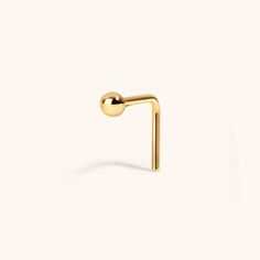 Nose Rings L Shaped Nose Ring, Dainty Gold Jewelry, Nose Rings, L Shape, Gold Jewelry, Nose Ring, Ring, Gold