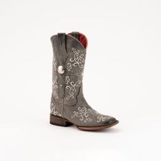 Ferrini Women's Bella Square Toe Boots Bella Square, Rugged Leather, Square Toe Boots, Dress Boots, Tractor Supply, Toe Boots, Dress Shoes Womens, Western Cowboy Boots, Embroidered Design