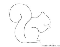 a line drawing of a squirrel