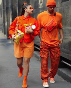 Orange And Brown Outfit, Couples Streetwear, Cute Couple Matching Outfits, Sportswear Chic, Sportswear Outfits, Couple Matching Outfits, Date Night Fashion, Couple Fashion, Couple Fits