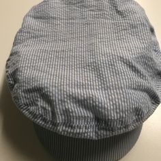 Nwt Urban Outfitters Fisherman Hat Size S Casual Striped Cap, Striped Cotton Cap, Navy Cotton Hat For Spring, Striped Cotton Casual Hat, Striped Cotton Hat With Curved Brim, Blue Cotton Flat Cap, Classic Striped Adjustable Hat, Classic Adjustable Striped Hat, Fisherman Hat