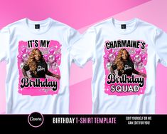 It's my birthday and Birthday Squad Shirt🚨Important Details Regarding this file🚨All other colors can be changed. This is not an actual t-shirt. Nothing will be shipped. This is a digital file. Size: 16x20"This is a canva template and editable only in canva.com or canva app. After purchase you will receive a PDF file in your etsy account. Download the file and click the link to begin editing your template in canva. This file is well layered. I wouldn't say this is a beginner friendly template. Cute Birthday Shirts, Birthday Shirt Ideas, Birthday Outfit For Teens, Highschool Outfits, Cute Highschool Outfits, Birthday Squad Shirts, Teen Swag, Birthday Outfit For Women, Deer Shirt