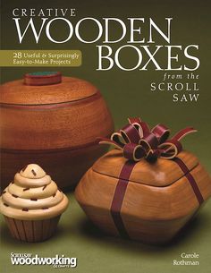 the cover of creative wooden boxes from the scroll saw