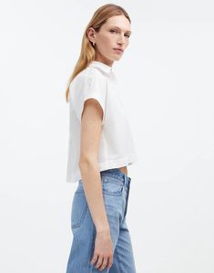 Crop Dolman Shirt Collared Cropped Shirt For Day Out, Modern Cropped Shirt For Spring, Cropped Spring Shirt For Everyday, Chic Short Sleeve Cropped Shirt, Everyday Cropped Spring Shirt, Everyday Cropped Blouse For Spring, Trendy Summer Cropped Shirt For Everyday Wear, Modern Short Sleeve Blouse For Everyday, Chic Button-up Cropped Shirt For Everyday