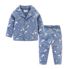 Boy's Clothing Blue Dinosaur / 2T / China Kids Pajamas Sleepwear Cartoon Autumn, Long Sleeve Pajamas, Kids Vest, Toddler Pajamas, Girls Boutique Clothing, Children Clothes, Toddler Boy Outfits, Kids Outfits Girls