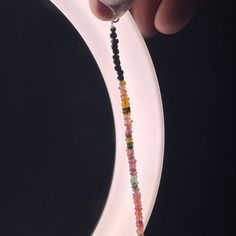 Buy Natural Multi Sapphire Beaded Necklace, 3.5-4mm Multi Color Sapphire Faceted Rondelle Bead Necklace, September Birthstone Sparkling Jewelry Online in India - Etsy Multicolor Beaded Tourmaline Jewelry, Multicolor Tourmaline Beaded Jewelry, Tourmaline Jewelry With Round Beads As Gift, Multicolor Faceted Tourmaline Beaded Jewelry, Multicolor Faceted Tourmaline Bead Jewelry, Dainty Multicolor Jewelry With Faceted Beads, Faceted Tourmaline Round Beads Jewelry, Multicolor Tourmaline For Jewelry Making, Multicolor Faceted Round Bead Jewelry