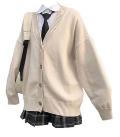 School Uniform Fashion, School Uniform Outfits, Style Kawaii, Kawaii Fashion Outfits, Uniform Fashion, Cardigan Outfits, Swaggy Outfits, Really Cute Outfits, Kawaii Clothes