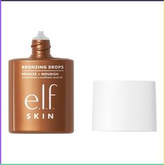 Meet e.l.f. SKIN’s hottest drops. This bronze-in-a-bottle tinted serum gives you a warm, back-from-vacay glow while moisturizing and nourishing skin with sunflower seed oil and antioxidants like Vitamin E, plus marula oil and raspberry seed oil. The pigmented liquid formula allows you to customize your glow when you mix it with your favorite moisturizer or oil (the more Bronzing Drops = more bronze!). Why you’ll love it: • Tinted serum gives your complexion a sun-kissed glow (without the sun!) • Liquid Bronzer, Tinted Serum, Bronzing Drops, E.l.f. Cosmetics, Too Faced Bronzer, Raspberry Seeds, Raspberry Seed Oil, Marula Oil