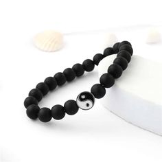 Item Type: Bracelets Gender: Men Bracelets Type: Beaded Material: Stome Bead Size: 8 mm / 0.31 inch Package Includes: 1 x Bracelet Friendship Bracelets With Black Round Beads, Casual Black Round Beads Friendship Bracelets, Casual Black Friendship Bracelets With Round Beads, Casual Black Round Beads Friendship Bracelet, Casual Black Beads Wristband Gift, Casual Black Beaded Bracelet, Adjustable Black Pearl Bracelet, Casual Black Friendship Bracelets With 8mm Beads, Black Round Beads Wristband For Friendship