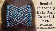 How To Make Butterfly, Beaded Hair Clips, Beaded Butterfly, Crochet Hair Accessories