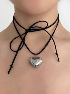 Oh it’s love... This crush-worthy necklace is seriously giving us hearts for eyes. Meet the 'LUV U' suede wrap choker - featuring an adorable 3D heart pendant strung alongside faux black suede leather, this piece is guaranteed to get the compliments rolling in! Made with stainless steel pendant and faux black suede leather cord. 50" length - designed to allow you to tie this piece in multiple ways. Handmade in Los Angeles. Punk Pattern, Luv U, 3d Heart, Heart Choker, Puffed Heart, Vintage Punk, Wire Necklace, Creating Jewelry, Necklace Online