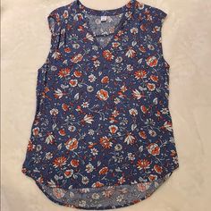 Never Worn! Old Navy Flowery Sleeveless Pattern Blouse Casual Blue Tops With Ditsy Floral Print, Casual Tank Blouse With Floral Print, Casual Blue Top With Ditsy Floral Print, Casual Sleeveless Top With Ditsy Floral Print, Casual Floral Print Sleeveless Blouse, Floral Print Tank Blouse For Spring, Sleeveless Ditsy Floral Print Tops For Beach, Casual Sleeveless Ditsy Floral Print Top, Casual Blue Ditsy Floral Print Top