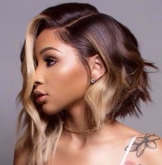 Short Hairstyle, Hairstyles For Black Women, Cool Hair Color, Long Bob