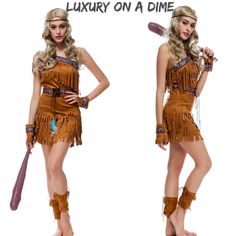 a woman dressed in a costume and holding a baseball bat with the caption luxury on a dime