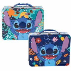 "New" Lunch Box Lg Stitch "Metal" Use It For School For Lunch Or Out At Disneyland Like A Bag For Small Items Must Have Official Disney Merchandise Store Your Favorite Merch, Toys, Collectibles, Crafting Accessories, Trading Cards, Office Supplies, Or Gift It To Your Friends And Family Blue Rectangular Cases For School, Blue Rectangular School Case, Blue Rectangular Box Bag For Gift, Blue Rectangular Lunch Box, Crafting Accessories, Tin Storage, Disney Bags, Disney Bag, Craft Accessories