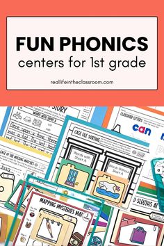 Discover 7 excellent phonics activities and games designed with the science of reading in mind, perfect for first grade. These centers will engage your students and enhance their phonics skills. Find phonics activities specifically tailored for 1st grade that your students will love. Read the blog post for detailed ideas and start implementing them in your classroom. Visit the link for more! Phonics Games First Grade, Science Of Reading Centers, Phonics Bulletin Board, Centers For First Grade, Word Structure, Phonics Blends, Phonics Centers, The Science Of Reading, First Grade Science