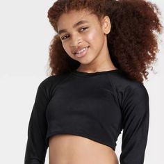 Find Girls' Long Sleeve Bikini Top - Art Class™ Black S 6/7 on eBay in the category Clothing, Shoes & Accessories>Kids>Girls>Girls' Clothing (Sizes 4 & Up)>Swimwear.