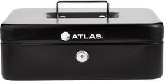 Atlas AS-CB-2502-BK CASH BOX W250mm x L200mm x H90mm Black صندوق أطلس النقدي | Q8SUPPLY Cash Box, Black