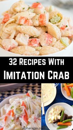 Imitation Crab Recipes Crab Recipes Easy, Crab Sticks, Cottagecore Recipes, Blueberry Crumb Cake, Crab Dishes, Crab Stick, Crab Recipes, Dinner Sides, Keto Recipes Dinner