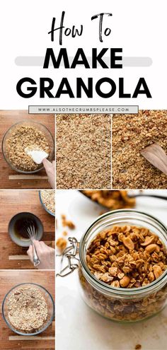 how to make granola in a glass jar