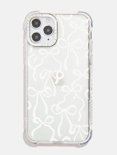 White Bows Shock iPhone Case Phone Cases Skinnydip London Cute Iphone 12 Pro Cases, Cute I Phone 13 Cases, Basic Phone Cases, What To Put In Your Phone Case, Shopping Wishlist Ideas, Iphone 11 Cute Cases, That Girl Phone Case