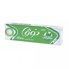 a tube of toothpaste that is green and white with the word go written on it