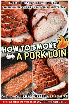 Pork Tenderloin Smoked Recipes, Smoked Tenderloin Recipes, Pork Loin Marinade For Smoker, Pork Loin In The Smoker, Pork Loin Roast On Pellet Grill, Pork Loin Recipes Traeger, Pork Loin On Smoker Grill, Pork Roast On Smoker, Pellet Grill Pork Loin Recipes