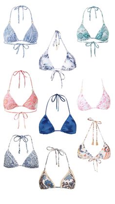 Bikini tops Summer Holiday Outfits, Summer Bottoms, Summer Bathing Suits, Outfit Inspo Casual, Casual School Outfits, Cute Bathing Suits, Cute Swimsuits, Summer Swim Suits