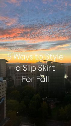 GRAZIA | DAILY STYLE INSPO on Instagram: "5 WAYS TO STYLE A SLIP SKIRT FOR FALL 🖤 // A slip skirt continues to be a workhorse in your wardrobe year round. Here are 5 outfit ideas to carry it into cooler weather! 
.
Links in LTK and October Reels highlight! xoxo
.
.
.
#slipskirt #outfitideas #waystowear #chicstyle #casualchicoutfits" Maxi Skirt And Sweater Outfit, Skirt And Sweatshirt Outfit, Slip Skirt Outfit, Wardrobe Challenge, Skirt For Fall, Friday Outfit, Over 60 Fashion, Carpal Tunnel, 60 Fashion