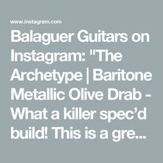 the text reads,'blagge guitars on instagramm '