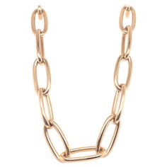 Oval shape link necklace weighing 25.2 grams in 14 karat yellow gold. Made in Italy. Luxury Dual-tone Yellow Gold Necklaces, Luxury Gold-tone Oval Link Necklace, Paperclip Necklace, Paperclip Chain Necklace, Gold Flats, Gold Paper, Star Jewelry, Yellow Gold Chain, Chain Link Necklace