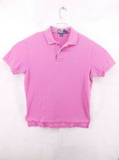 polo ralph lauren mens large polo shirt good condition short sleeve pink. small back smudge on front of shirt. see picture. overall good condition Classic Pink Collared Polo Shirt, Classic Pink Polo Shirt, Classic Pink T-shirt For Summer, Pink Cotton Polo Shirt With Polo Collar, Pink Collared T-shirt For Summer, Pink Cotton Polo Shirt, Casual Pink Collared T-shirt, Pink Cotton Polo Collar T-shirt, Casual Pink Short Sleeve Polo Shirt