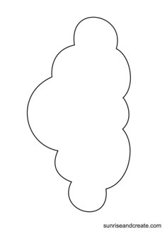 an ice cream cone is shown in the shape of a sundae and has been cut out