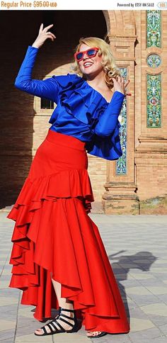 SALE 30% OFF Red Ruffle Skirt Red Cotton Skirt High Waist https://www.etsy.com/listing/519885910/sale-30-off-red-ruffle-skirt-red-cotton?utm_campaign=crowdfire&utm_content=crowdfire&utm_medium=social&utm_source=pinterest Long Maxi Skirt, Skirt High Waist, High Waist Skirt, Red Skirt, Ruffled Skirt, Long Maxi Skirts, Skirt Long, Outfits Spring, Red Skirts