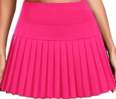 Sporty Pink Pleated Skort, Stretch Shorts For School, Spring Tennis Mini Skirt In Solid Color, Pink Casual Tennis Skort, Pink Fitted Tennis Skirt, Pink Sporty Skirted Skort, Fitted Pink Tennis Skirt, Pink Tennis Bottoms For Summer, Spring Tennis Skirt For Cheerleading