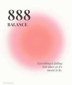 an advertisement for the 868 balance program, with pink and black circles on it