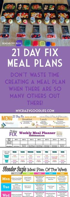 You don't have to spend hours creating a meal plan for the 21 Day Fix when there are already so many out there! Beachbody 21 Day Fix, 21 Day Fix Diet, 21 Day Diet, 21 Day Fix Meal Plan, 21 Day Fix Extreme, Overnight Oat, 21 Day Fix Meals, 21 Day Challenge, Weekly Meal Planner