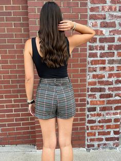 Get ready to pick up some serious style points with our Kori Apple Pickin' Plaid Shorts! These high-waisted shorts feature a soft plaid print that will have you looking and feeling fabulous. Perfect for any outdoor adventure or casual day out, these shorts are a must-have for any fashion-forward individual! Trendy Plaid Bottoms For Day Out, Plaid High-waisted Shorts For Day Out, Trendy Shorts For Fall, Plaid Bottoms With Built-in Shorts For Spring, Chic Plaid Short Bottoms, Trendy Plaid Shorts For Day Out, Casual Plaid Bottoms With Built-in Shorts, Chic Plaid Short-length Bottoms, Plaid Short Bottoms For Fall