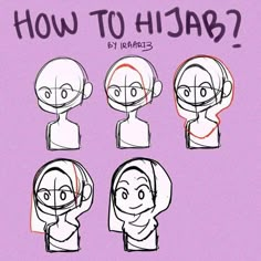 how to draw cartoon faces with different facial expressions and head shapes, in the style of anime