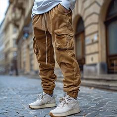 Season:Spring   Fall,Winter; Fabric:Polyester; Gender:Men's; Style:Fashion,Streetwear; Occasion:Daily,Casual,Outdoor; Fit Type:Regular Fit; Function:Warm,Comfort; Waistline:Mid Waist; Pattern:Plain; Design:Drawstring,Multi Pocket,Elastic Waist; Pants Type:Trousers,Cargo Pants,Casual Pants,Jogger Pants,Corduroy Pants; Fly Type:Drawstring,Elasticity; Front page:FF; Listing Date:10/17/2024; Pants Length:Full Length Cheap Cargo Pants, Men's Cargo Pants, Pants Jogger, Pants Corduroy, Trousers Casual, Vintage Trousers, Mens Cargo, Men Street, Men Vintage