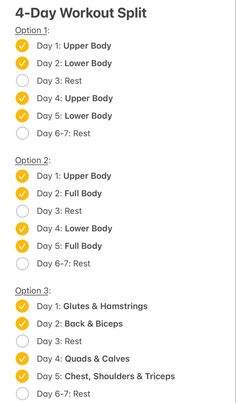 Training split, 4-Day Workout Split, effective workout schedule, beginner training split, weightlifting training split, weightlifting program 4 Day Weekly Workout Plans, Gym Splits Schedule, Good Workout Split Women, Split Training Schedule, 4 Day Split Workout Beginner, Weekly Exercise Schedule For Women, Weekly Workout Split At Home, Exercise Schedule Workout Plans