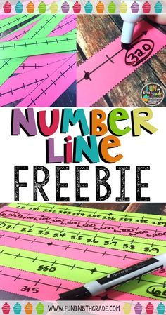 the number line freebie is an easy way to practice numbers and writing with kids