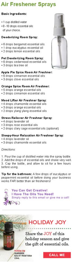 Essential Oils Air Freshener, Air Freshener Spray, House Hacks, Diy Kosmetik, Yl Essential Oils, Diy Essential Oils, Oil Uses