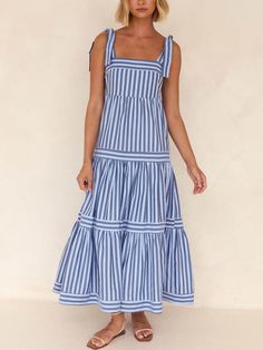 Sundresses For Women, Summer Dresses Sundresses, Dresses Sundresses, Dresses A Line, Sundresses Women, Flowy Summer Dresses, Sun Dresses, Beach Maxi Dress, Flowing Skirt