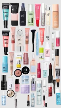 @elfcosmetics Elf Makeup Routine, Best Elf Makeup, Elf Cosmetics Makeup, Best Elf Products, Elf Skincare, Elf Make Up, Acne Safe Makeup, Elf Foundation, Preppy Birthday Gifts