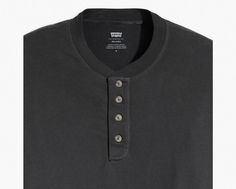 This versatile Short-Sleeve Four-Button Henley is a closet essential. With its relaxed fit and four-button placket, you can't go wrong. It just works. The classic henley with easy short sleeves Cut with a relaxed fit With a four-button placket Black Levis, Closet Essentials, Levi Shorts, Button Placket, Levi's, Short Sleeves, Relaxed Fit, Closet, Clothes