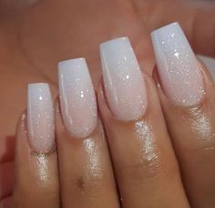 Stars Nails, Wedding Day Nails, Bridal Nails Designs, Bridesmaids Nails, Wedding Nail Art Design, Wedding Nails Design, Nail Art Wedding, Bride Nails, White Nail