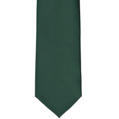 Hunter green tie front view Elegant Green Suit And Tie Accessories For Groom, Dapper Solid Color Wedding Ties, Dapper Solid Color Tie For Wedding, Classic Green Ties For Formal Occasions, Classic Green Formal Tie, Dapper Wedding Tie In Solid Color, Dapper Green Ties For Business, Green Dapper Ties For Business, Dapper Suit And Tie Accessories For Wedding