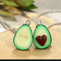 New So Cute!! Set Of 2 Bestfriend Avacado Necklaces. Necklace Has An Extension On The Clasp. Perfect For Those Besties In Your Life. Suitable For All Ages. Suitable For All Occasions. Perfect For Yourself Or As A Gift. Very Unique And Different. Nwt Matching Necklaces For Couples, Fruit Necklace, Diamond Choker Necklace, Star Charm Necklace, Friend Jewelry, Best Friend Jewelry, Couple Necklaces, Friendship Necklaces, Friend Necklaces