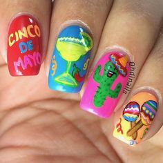 Western Nail Art, Mexico Nails, Nail Room Ideas, American Nails, Nails Oval